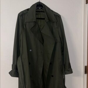 Uniqlo Olive Green Trench Coat